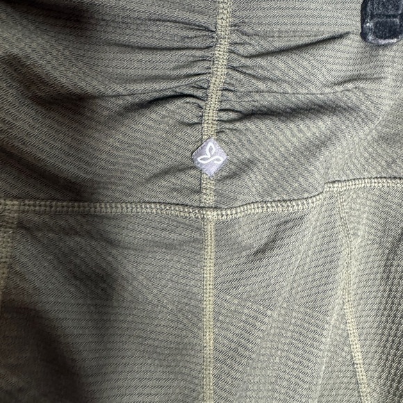 PRANA Green Misty Jacquard Yoga Leggings Size XS - Picture 10 of 10